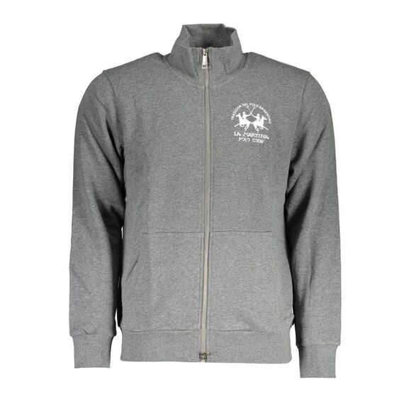 La Martina Grigio Cotton Mens Men's Sweatshirt